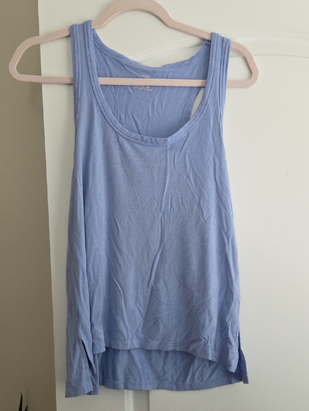 aerie Light Blue Scoop Neck Tank Top